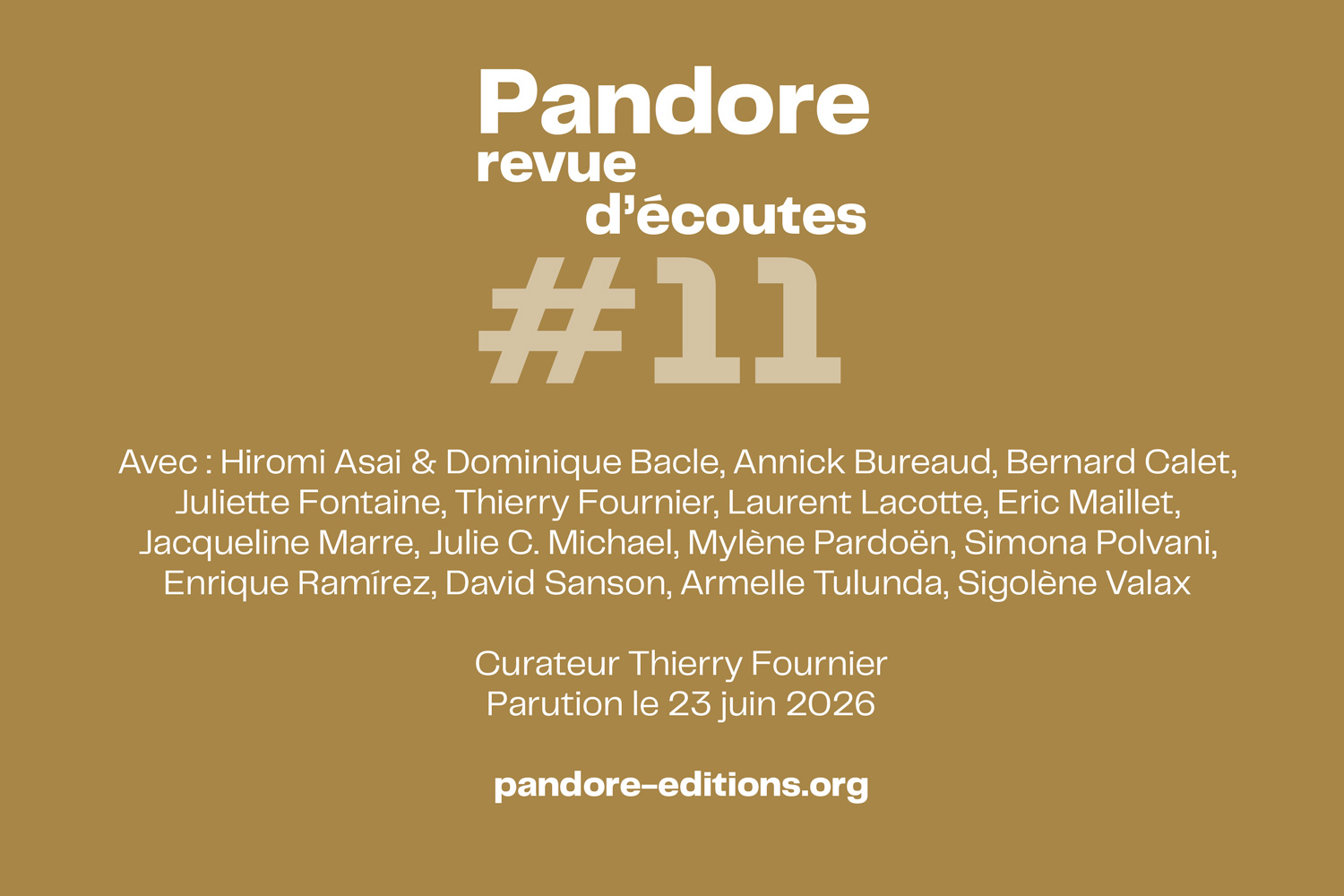 Pandore, revue d'écoutes